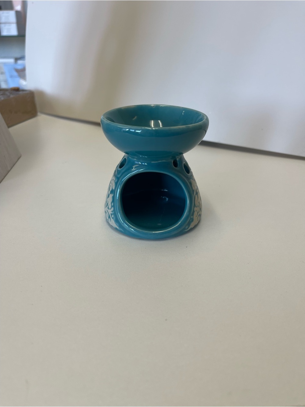 Turquoise Ceramic oil Burner
